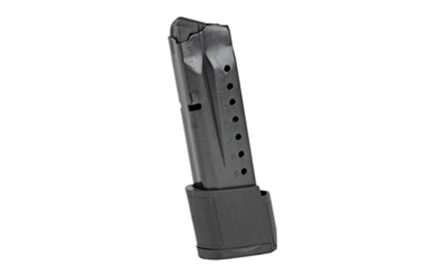 Picture of Promag Smi28 Standard  10Rd Extended 9Mm Luger Fits S&W M&P Shield Blued Steel (Except Shield EZ Variant) SMI 28