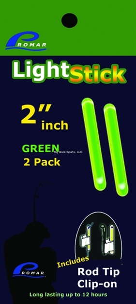 Picture of Promar 2" Light Glow Stick - Green, 2 Pack (Rop Tip Clip-On)