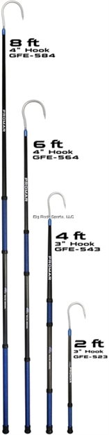Picture of Promar Elite Series Carbon Fiber Gaff- 8Ft, 4" Hook 316 Stainless Steel, Floating