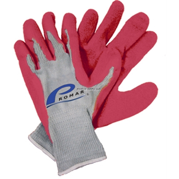 Picture of Promar Pink Latex Grip Gloves Large