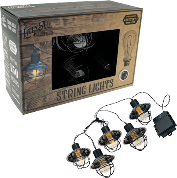 Picture of Promier Led Edison Bulb 5 Piece Metal String Light