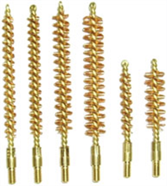 Picture of  Pro-Shot 28S Bore Brush  28 Gauge Shotgun #5/16-27 Thread Bronze Bristles Looped Tip Brass Core 709779100392