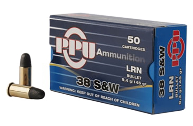Picture of  Ppu Pph38sw Handgun  38S&W 145Gr Lead Round Nose 50 Per Box/20 Case 8605003813125