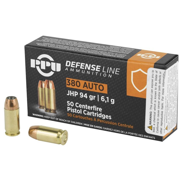 Picture of  Ppu Ppd380a Defense  380Acp 94Gr Jacketed Hollow Point 50 Per Box/20 Case