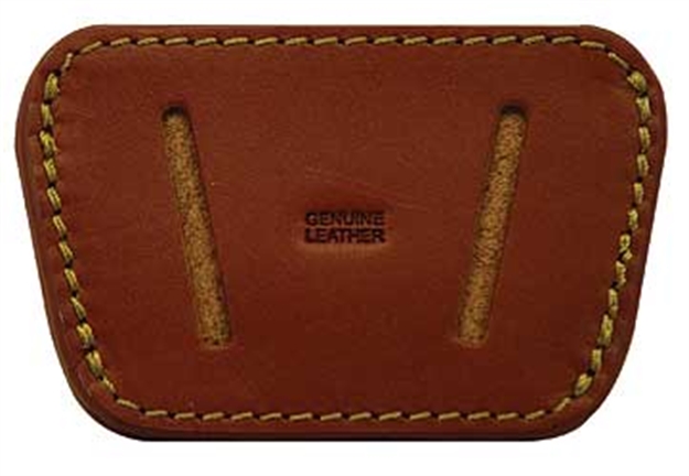 Picture of  Psp 035 Belt Slide  Iwb/Owb Tan Leather Belt Clip/Slide Fits Med/Lg Semi-Auto Ambidextrous