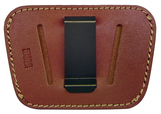 Picture of  Homeland Hl035brn Concealment  Iwb/Owb Brown Leather Belt Loop/Clip Fits Med/Lg Semi-Auto Ambidextrous 797053000827