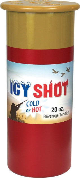 Picture of PS Products Icy Shot 20 OZ Tumbler Shotgun Shell Look Red
