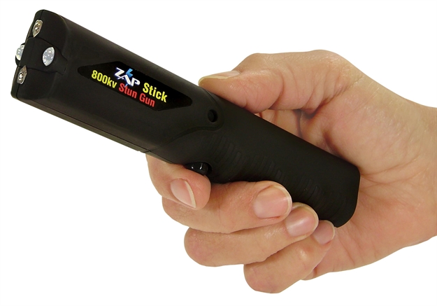 Picture of PS Products Zap Stun Zap Stick Black W/Flashlight 800000 Volts ZAPSTK800FB