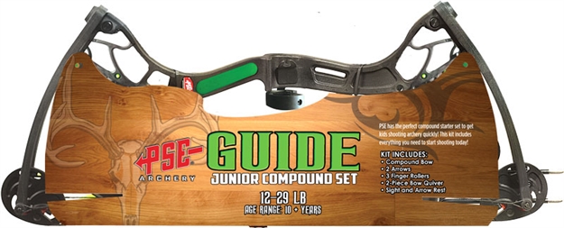 Picture of Pse Archery Bow Kit Guide Compound Youth 12-29# Black Ages 10+ 42105RRD
