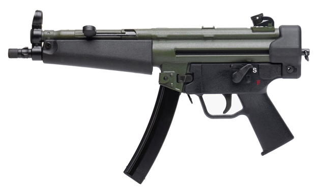 Picture of Ptr 604 9Ct Classic 9Mm Luger 20+1 8.86", OD Green Rec, Black Polymer Furniture, 3-Lug Adapter, Rotary/Hooded Sights PDW100004ODG 897903003777