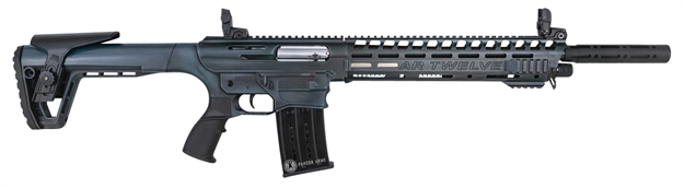 Picture of PW Arms Inc Ar12psbluecra Ar-12  Distressed Blue Cerakote 12 Gauge 20" 3" 5+1 Fixed W/Adjustable Cheekpiece Stock