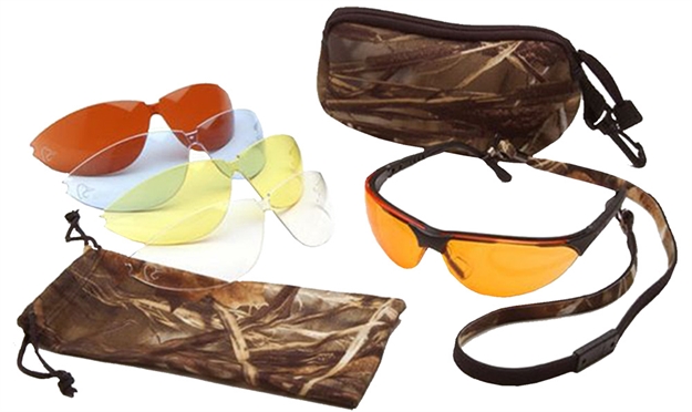 Picture of  Pyramex Duclam1 Ducks Unlimited Shooting Kit Adult Clear/Amber/Orange/Vermilion/Sunblock Bronze Lens Anti-Fog Matte Black Frame