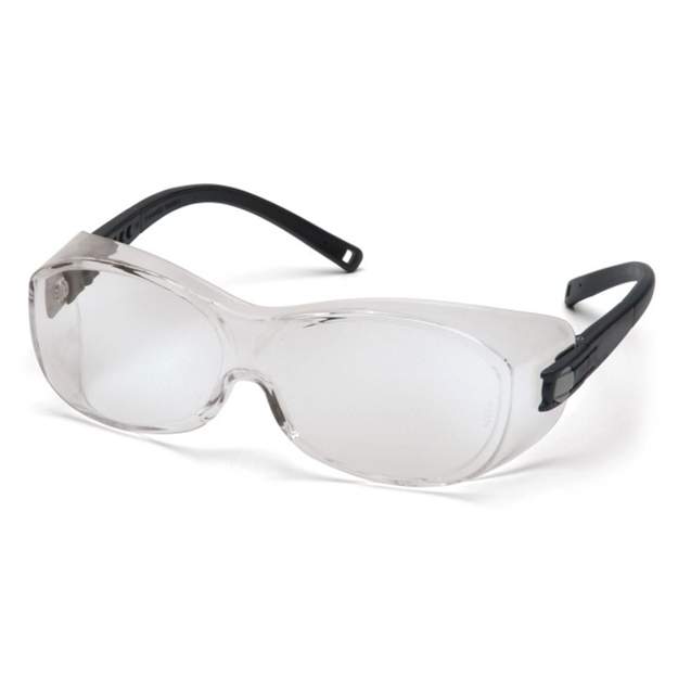 Picture of Pyramex Ots Safety Glasses Black Frame Clear Lens S3510SJ
