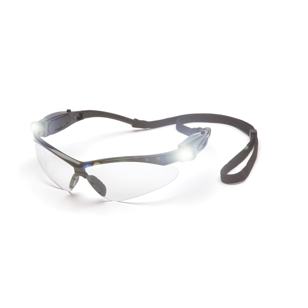Picture of Pyramex Pmxtreme Glasses Black Frame Led Temples/Clear Lens