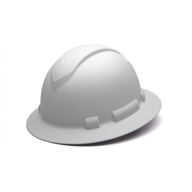Picture of Pyramex Ridgeline Full Hard Hat 4 PT Ratchet White Graphite HP54116 854857007022