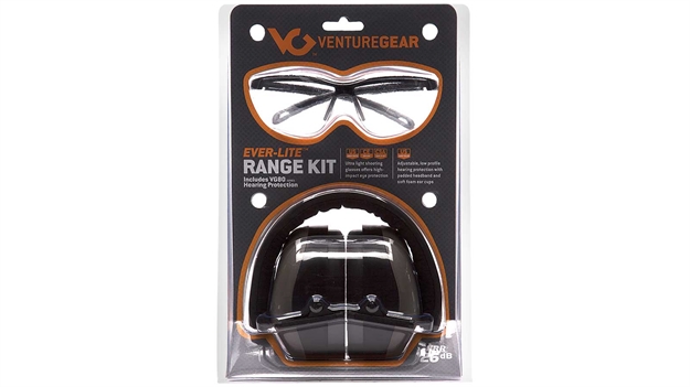 Picture of  Pyramex Vgcombo8610 Venture Gear Ever-Lite Range Kit 26 DB Over The Head Gray/Black Adult 1 Pair 811907020769