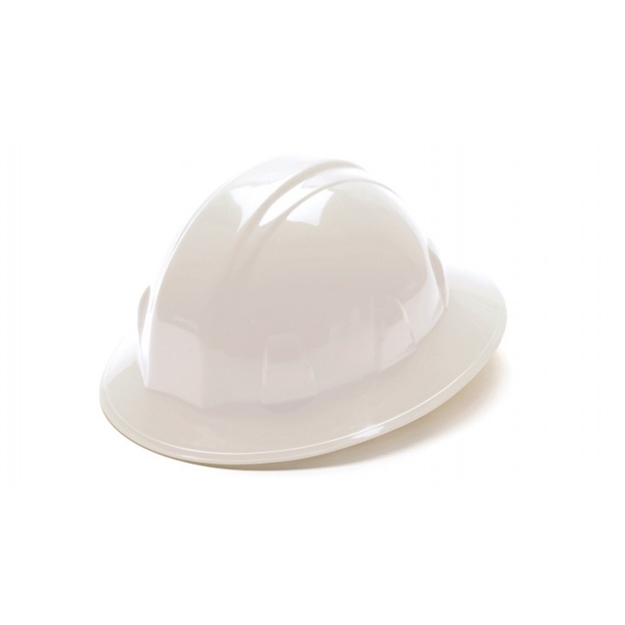 Picture of Pyramex SL Full Brim Hard Hat Full 4 PT Ratchet White HP24110 814992006434