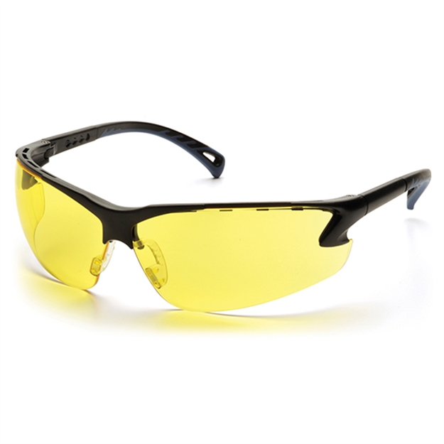 Picture of Pyramex Venture 3 Blk W/ Amber Lens Clam