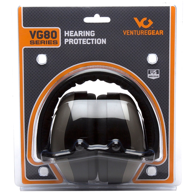 Picture of  Pyramex Vgpm8010c Venture Gear V80 Muff Foam 26 DB 32 DB Over The Head Orange Gray/Black Adult 1 Pair 811907020691