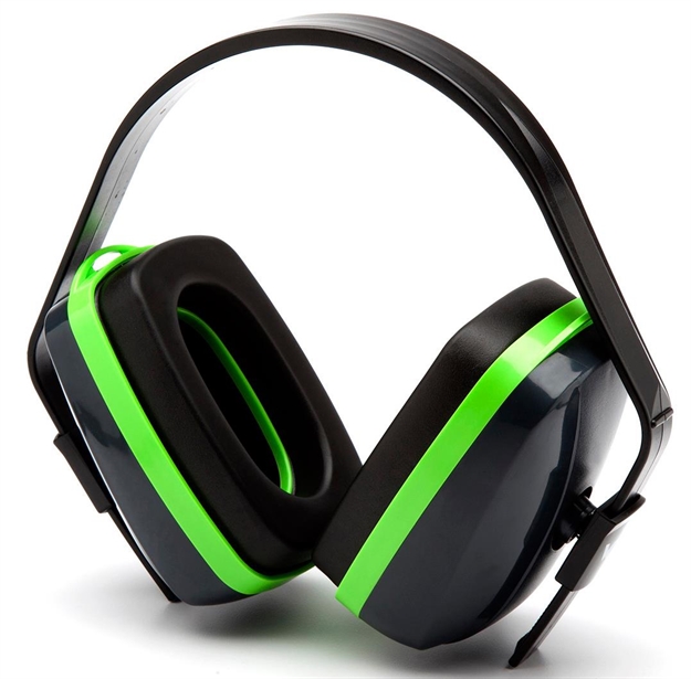 Picture of  Pyramex Vgpm1010c Venture Gear Vg10 Muff Polymer 25 DB Over The Head Blue/Green Adult 1 Pair