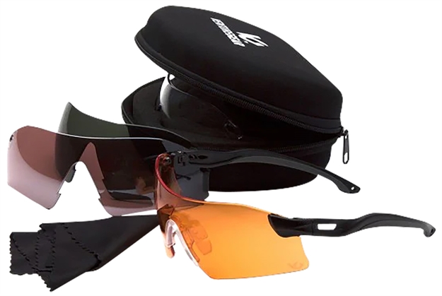 Picture of  Pyramex Vgsb88kit Drop Zone Glasses Kit Multi Lens Anti-Fog Black Frame