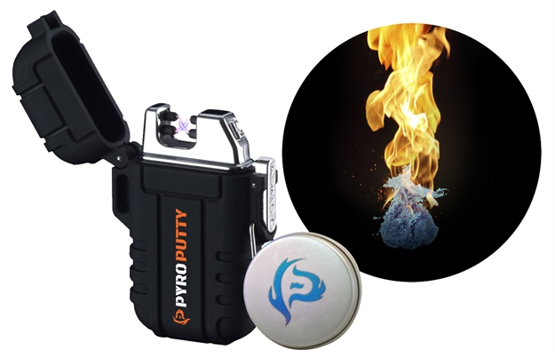 Picture of Pyro Putty Pparc1 Dual Arc Plasma Lighter Black