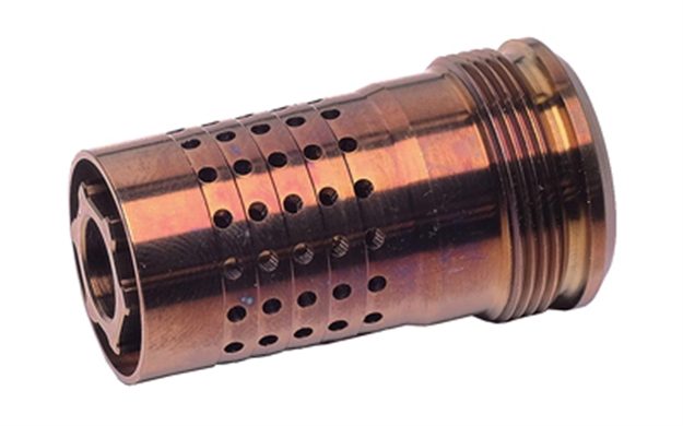 Picture of Q Llc Cb5824 Cherry Bomb  30 Cal (7.62Mm) Copper 17-4 Stainless Steel With 5/8"-24 Tpi Threads & 1.64" Oal CB-5/8-24 860248000428