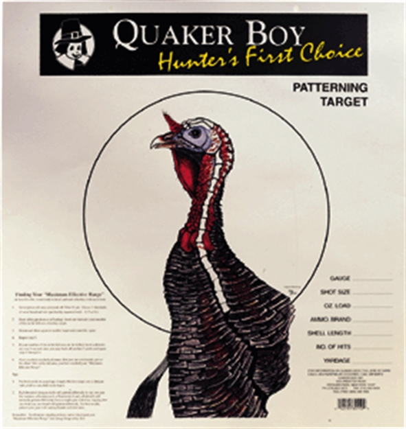 Picture of Quaker Boy Boy Paper Target Turkey 20" X 20" 100-Pack 80112 040191801123
