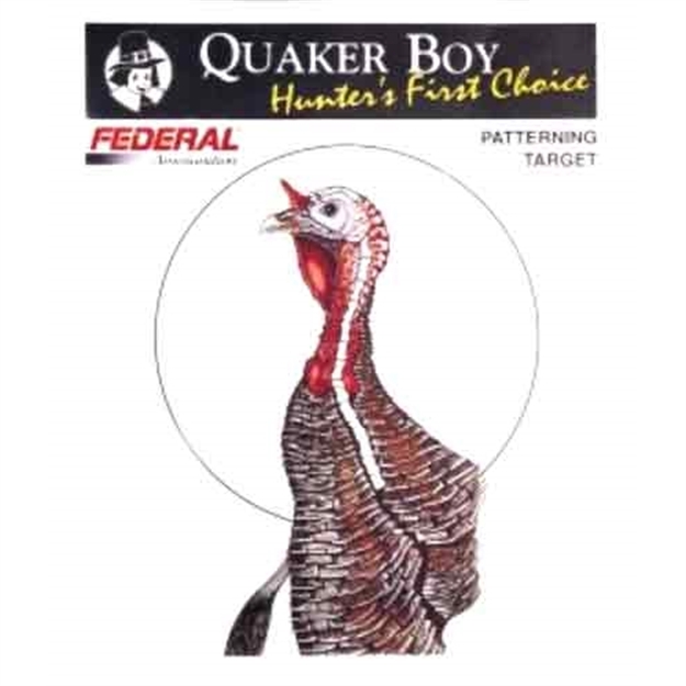 Picture of Quaker Boy Turkey Pattern Target, 10" Centering Circle, Rolled, 10Pk 80116 040191801161