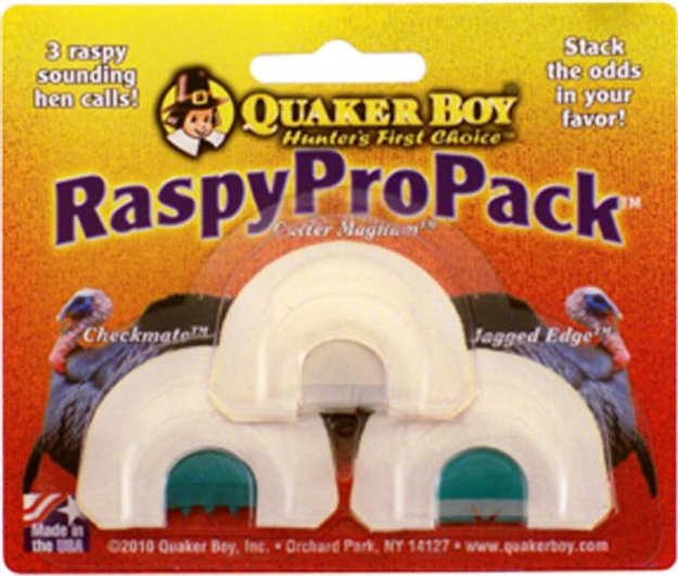 Picture of Quaker Boy Raspy Pro Pack Mouth Calls 3Pk 11314