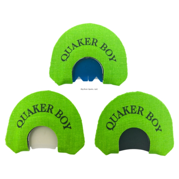 Picture of Quaker Boy Sr-3Pack  3 Pack Elevation Turkey Mouth Calls.  Sr-Double, SR O.B.H., Sr-Cuttroat