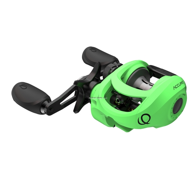 Picture of Quantum Accurist 100 SZ RH Baitcast Reel, Green,9 Bearings,7.0:1,Acs Cast Control,1 PC Aluminum Frame, Flippin Switch