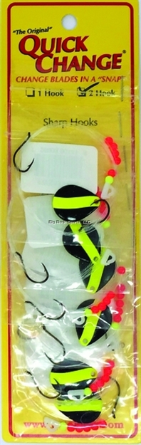 Picture of Quick Change Crawler Harness, 2 Hooks, Chartreuse/Black, Carded
