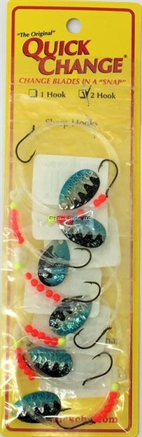 Picture of Quick Change Crawler Harness, 2 Hooks, Hammered Nickel Blu Perch, Carded