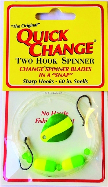 Picture of Quick Change Floating Harness, 2 Hooks, #2 Colorado Green/Chartreuse