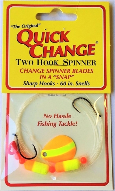Picture of Quick Change Floating Harness, 2 Hooks, #2 Colorado Orange/Chartreuse