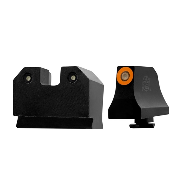 Picture of  XS Sights Glr021p6n R3d  Night Sights Fits Glock  Black | Green Tritium Orange Outline Front Sight Green Tritium  Rear Sight