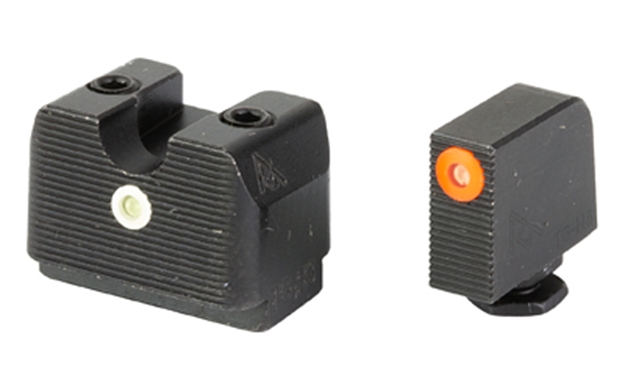 Picture of  Rival Arms Ra4a231g In-Line Mos Night Sights For G17/G19  Green Tritium Orange Outline Front Sight-Green Tritium White Outline Rear Sight