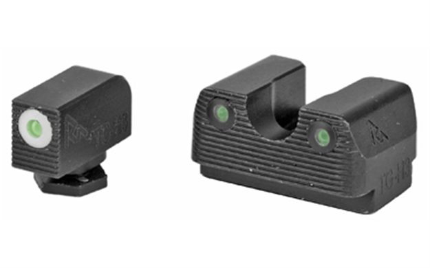 Picture of  Rival Arms Ra1b231g Night Sights For G17/G19  Green Tritium White Outline Front Sight-Green Tritium Black Outline Rear Sight