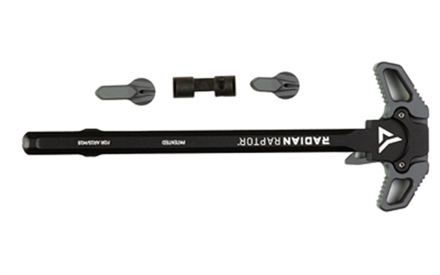 Picture of  Radian Weapons R0664 Raptor  Charging Handle & 45/90 Talon Safety, Radian Gray, Ambi Controls, Fits Mil-Spec Ar-15/M16 Platform