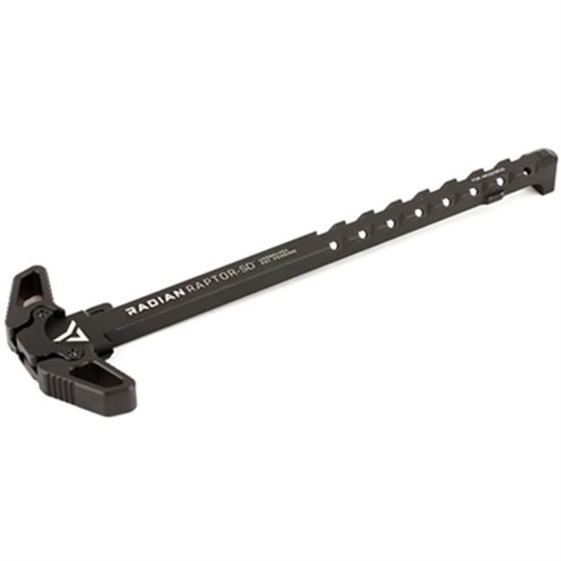 Picture of  Radian Weapons R0012 Raptor SD Ambi Charging Handle, Black, Gas Ported Shaft, Fits Mil-Spec Ar-10/Sr-25 Platform