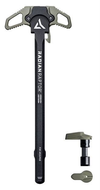Picture of  Radian Weapons R0665 Raptor  Charging Handle & 45/90 Talon Safety, Radian Od, Ambi Controls, Fits Mil-Spec Ar-15/M16 Platform 817093027537