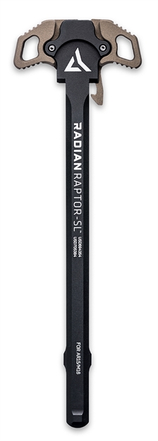 Picture of  Radian Weapons R0285 Raptor SL Ambi Charging Handle, Radian Brown, Slim Line Handles, Fits Mil-Spec Ar-15/M16 Platform