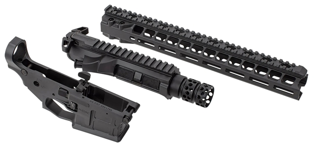 Picture of  Radian Weapons R0411 Builder Kit  Radian Black, Ax556 Ambi Lower, 14" Handgaurd, Includes Most Lower Parts