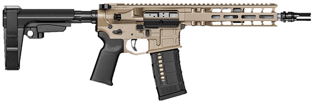 Picture of  Radian Weapons R0504 Model 1 Pistol 300 Blackout 30+1 9", Fde Billet Rec/M-Lok Handguard, Smooth Buffer Tube (No Brace), Magpul Grip, Ambi Controls, Dead Air QD Flash Hider, Adj. Trigger