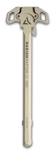 Picture of  Radian Weapons R0659 Raptor SL Ambi Charging Handle, Clear Anodized, Slim Line Handles, Fits Mil-Spec Ar-15/M16 Platform