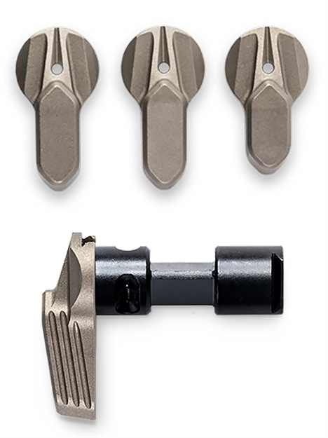 Picture of  Radian Weapons R0685 Talon  4 Lever Kit, 45/90 Ambi Safety, Clear Anodized, Fits Mil-Spec Ar-15/Ar-10 Platform & Sig Mcx/Mpx