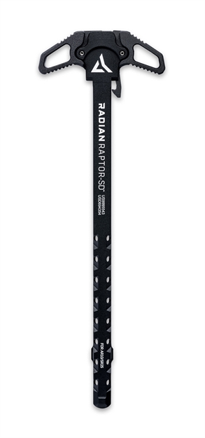 Picture of  Radian Weapons R0012 Raptor SD Ambi Charging Handle, Black, Gas Ported Shaft, Fits Mil-Spec Ar-10/Sr-25 Platform 817093020507