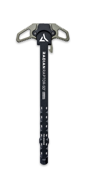 Picture of  Radian Weapons R0376 Raptor SD Ambi Charging Handle, Radian Od, Gas Ported Shaft, Fits Mil-Spec Ar-15/M16 Platform
