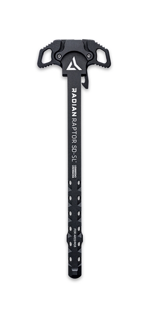 Picture of  Radian Weapons R0278 Raptor Sd-Sl Ambi Charging Handle, Black, Slim Line Handles, Gas Ported Shaft, Fits Mil-Spec Ar-15/M16 Platform